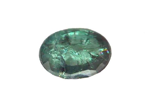 Grün-brauner ovaler Alexandrit aus Brasilien
